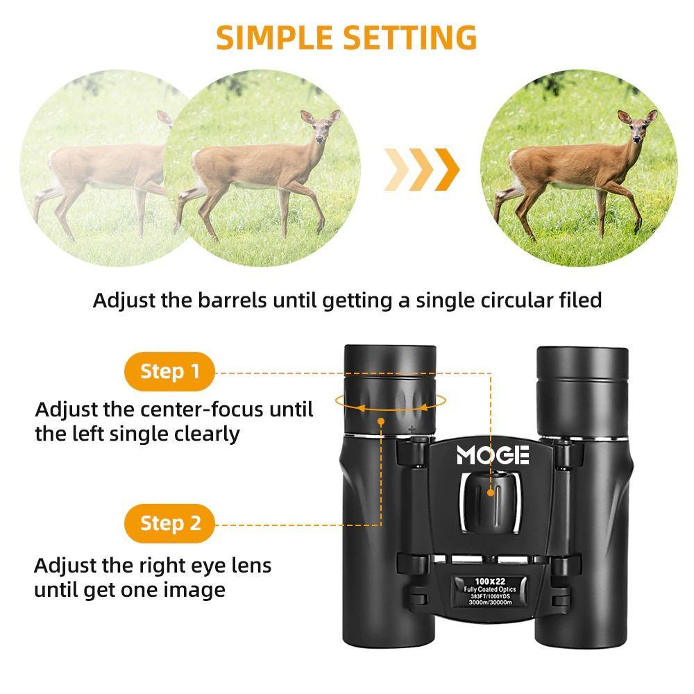Professional HD 100X22 Zoom Binoculars