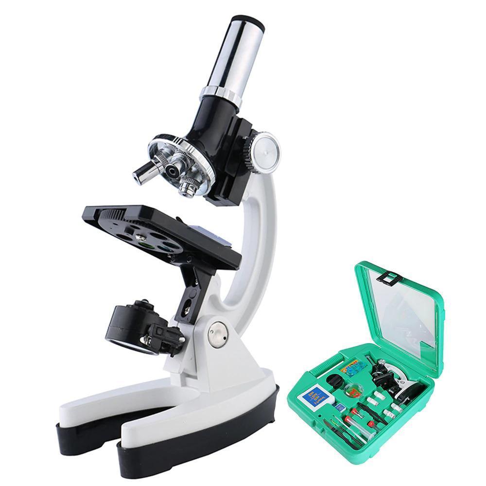 Professional 100X-1200X Microscope Biology Science Metal Kit - The Gadgets Emporium