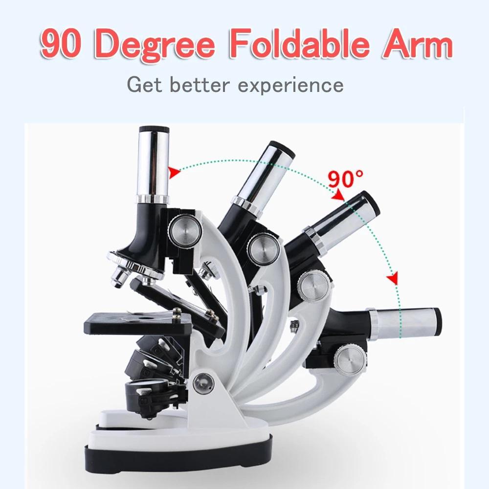 Professional 100X-1200X Microscope Biology Science Metal Kit - The Gadgets Emporium