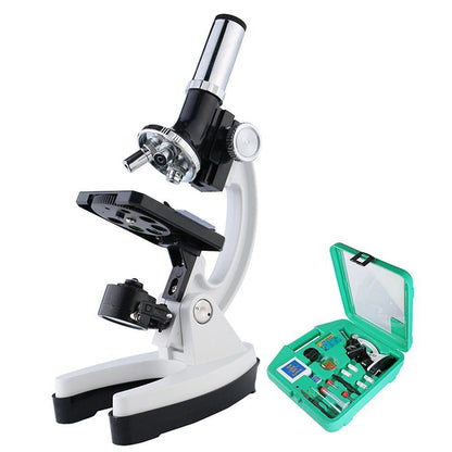 Professional 100X-1200X Microscope Biology Science Metal Kit - The Gadgets Emporium