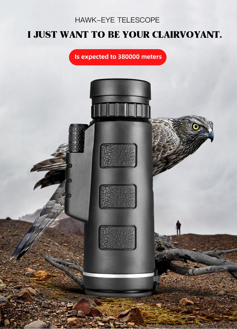 Professional 4k 40X60 High Power Zoom HD Monocular Nanotechnology Telescope