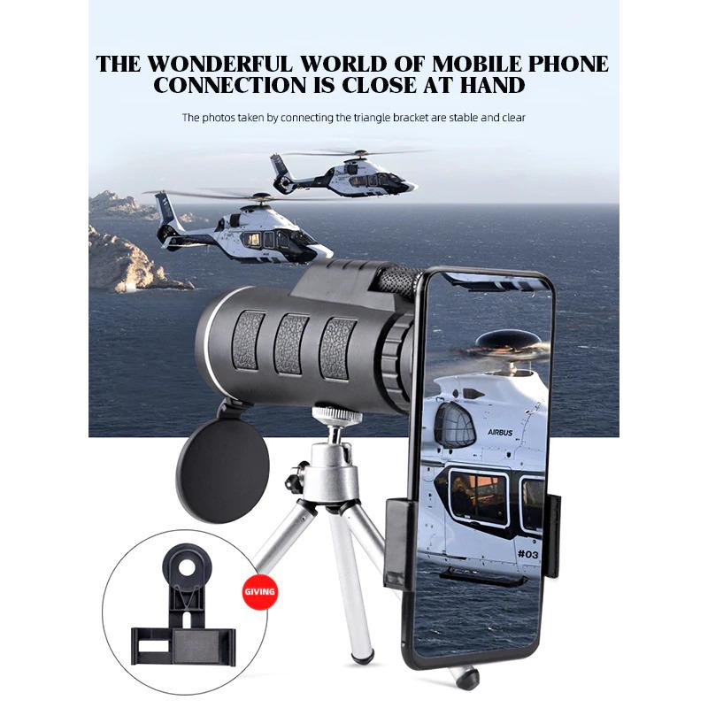 Professional 4k 40X60 High Power Zoom HD Monocular Nanotechnology Telescope